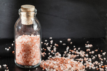 Salt - Crystals of salt pink of Himalayan.