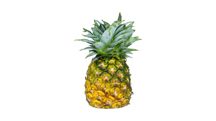 Pineapple photoshoot isolated on white background.
