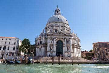 The Basilica Santa Maria della Salute in Venice, Italy