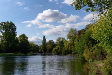Daumesnil lake in Paris 12th arrondissement
