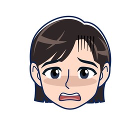 Beautiful woman in a green cardigan