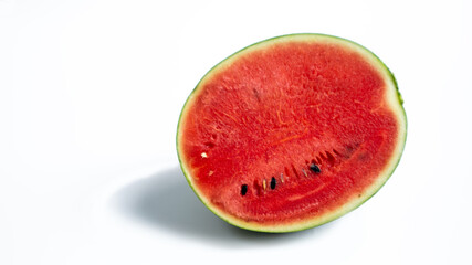 Fototapeta premium Sliced ripe watermelon isolate on the white background.