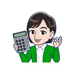 Beautiful woman in a green cardigan