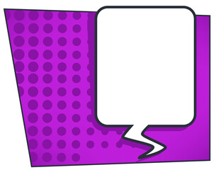 Comic book speech bubble or message balloon vector