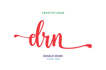 DRN lettering logo is simple, easy to understand and authoritativePrint