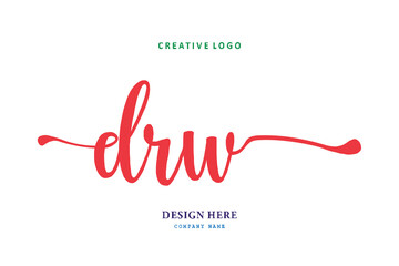 DRW lettering logo is simple, easy to understand and authoritativePrint
