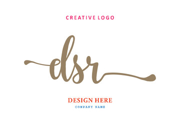 DSR lettering logo is simple, easy to understand and authoritativePrint
