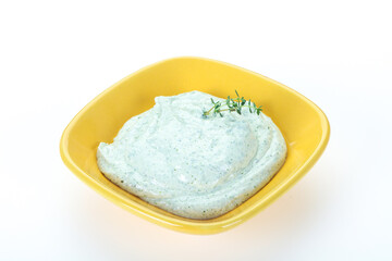 Cottage cream snack with herbs