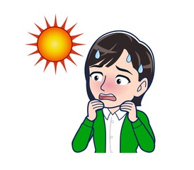 Beautiful woman in a green cardigan