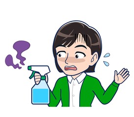 Beautiful woman in a green cardigan