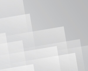 Abstract gray and white background, gradient square shape.