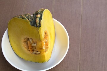 A piece of thai pumpkin
