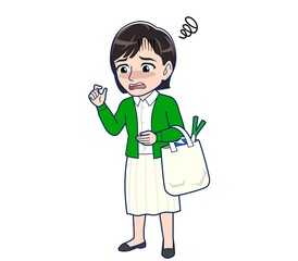 Beautiful woman in a green cardigan