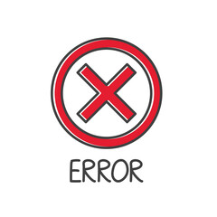 Fototapeta premium error word concept - vector illustration