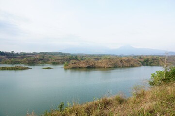 Reservoir is an artificial lake used as a river dam that aims to store water