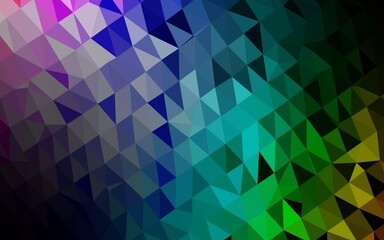 Obraz premium Light Multicolor, Rainbow vector polygonal template.