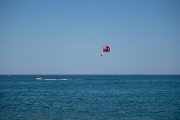 paragliding in the sea