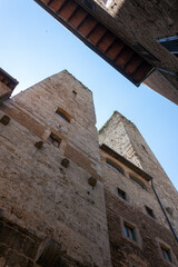 Fototapeta na wymiar tower in the center of the San Gimignano town 