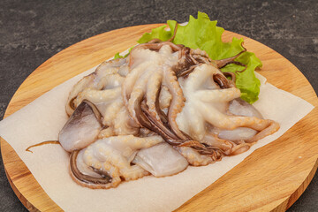 Raw seafood - octopus for cooking