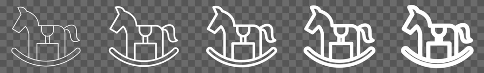 Rocking Horse Icon | Isolated Vector