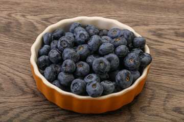 Ripe sweet tasty blueberries heap
