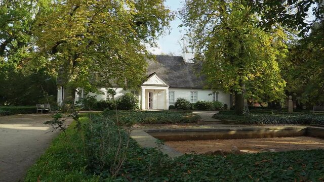 Zelazowa Wola Park and Museum, Poland, Europe, September 2020, natural park in zelazowa wola. The birthplace of Frederic Chopin composer.