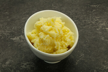 Mashed potato in the bowl