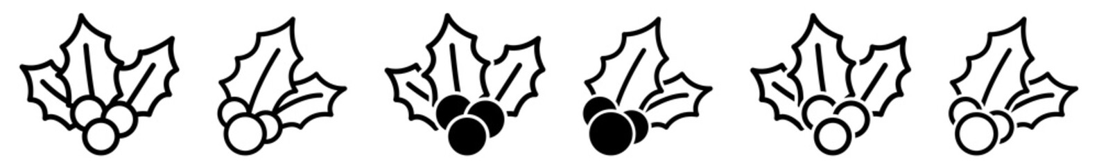 Holly Icon | Christmas Holly | Vector