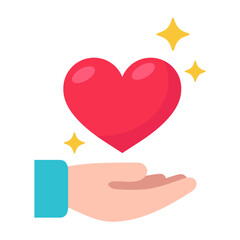 The hand that raised the red heart up Valentines day love ideas