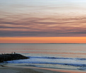 Obraz premium Beach Sunset, Western Australia with Jetty