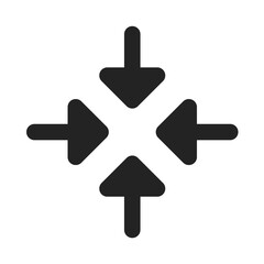 Obraz premium Black arrow icon pointing forward direction.