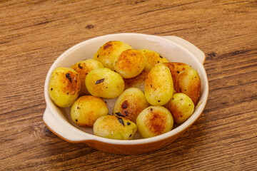 Roasted baby potato in the bowl