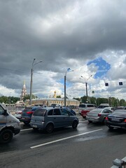 cars on highway