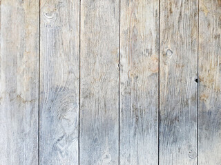 Vintage wooden texture with cracks. Light gray brown surface, closeup