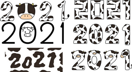 2021 Holstein cow character