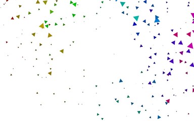 Light Multicolor, Rainbow vector cover in polygonal style.