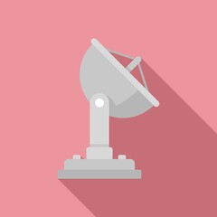 Fototapeta premium Station satellite icon. Flat illustration of station satellite vector icon for web design