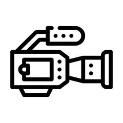 video camera line icon vector illustration sign