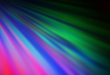 Dark Multicolor, Rainbow vector backdrop with long lines.