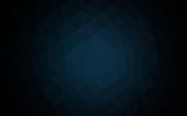 Obraz premium Dark BLUE vector abstract polygonal layout.