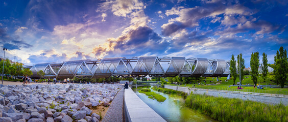 Atardecer en el Puente Monumental de Arganzuela - Madrid