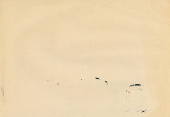 blank vintage paper with black ink stains texture background