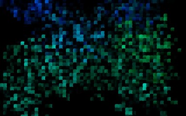 Dark Blue, Green vector cover in polygonal style.