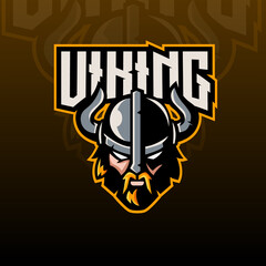 viking mascot esport logo