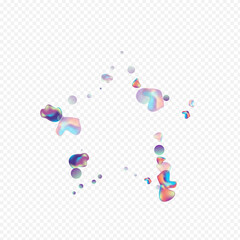 Holographic Bubbles Creative Vector Transparent 