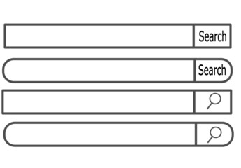 Simple Search bar for web and apps Creative vector design eps10
