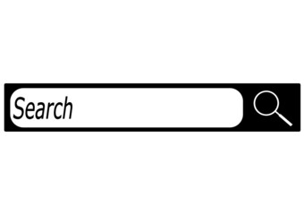 Vector Internet Browser Search Button