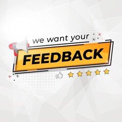 We Want Your Feedback Banner