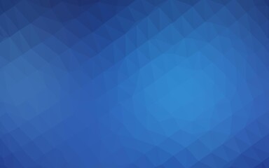 Light BLUE vector triangle mosaic cover.