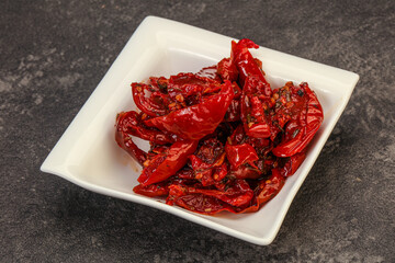 Dried tomato with olive oil